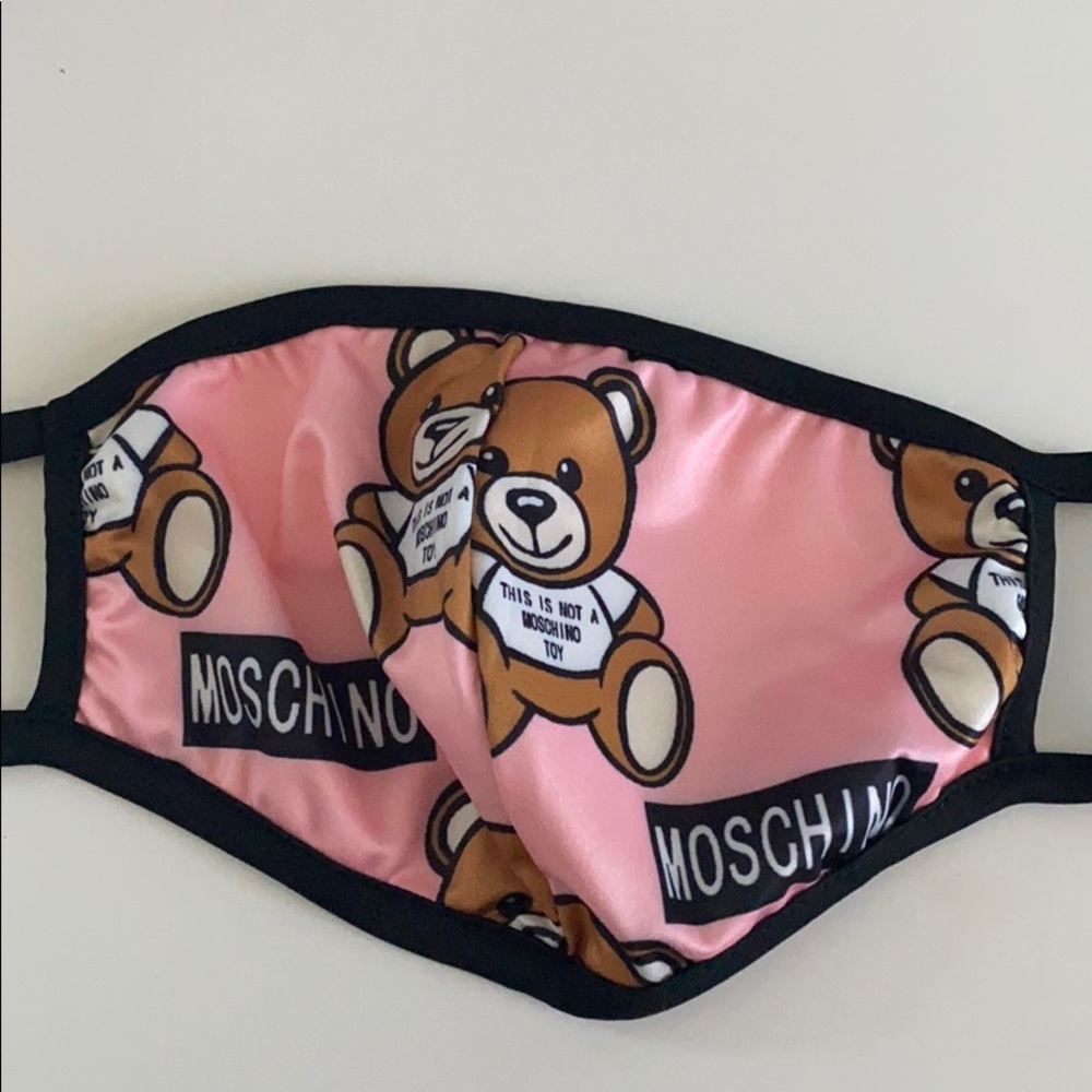 Pink teddy bear mask